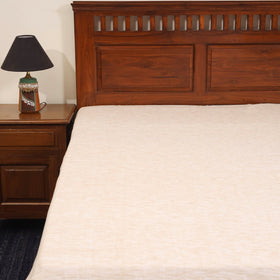 Brown - double handloom cotton bed sheet (108 x 90 in) 17