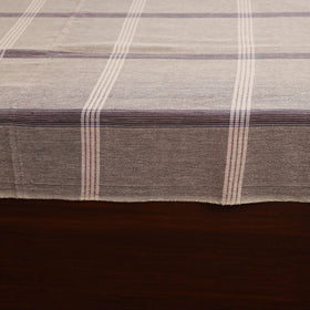 Brown - double handloom cotton bed sheet (108 x 90 in) 44