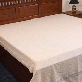 Brown - double handloom cotton bed sheet (108 x 90 in) 55