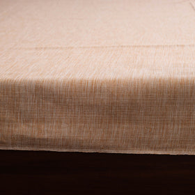 Brown - double handloom cotton bed sheet (108 x 90 in) 56