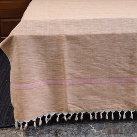 Brown - double handloom cotton bed sheet (108 x 90 in) 56