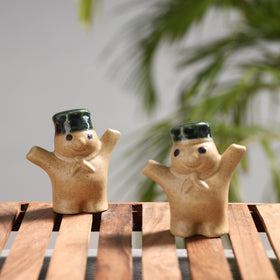  Handcrafted Ceramic Toys (Set of 2) 