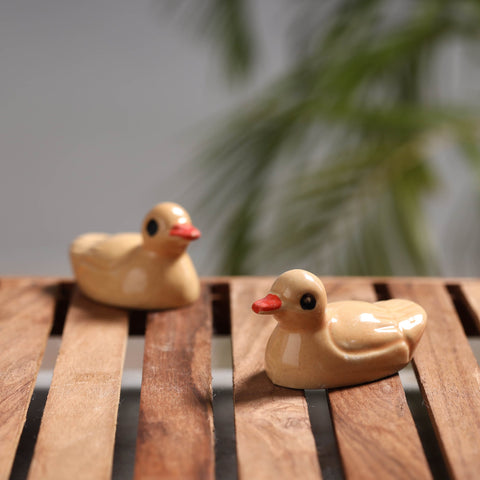  Handcrafted Ceramic Toys (Set of 2) 