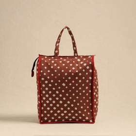  Brown Eco-Friendly Handmade Cotton Handbag for Women