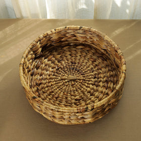Brown Natural Handmade Water Hyacinth Tray 