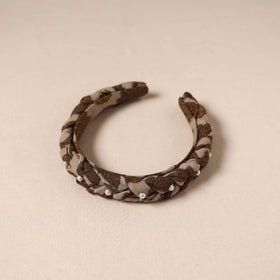 Fabart braided hair band with bead work 53 - handcrafted