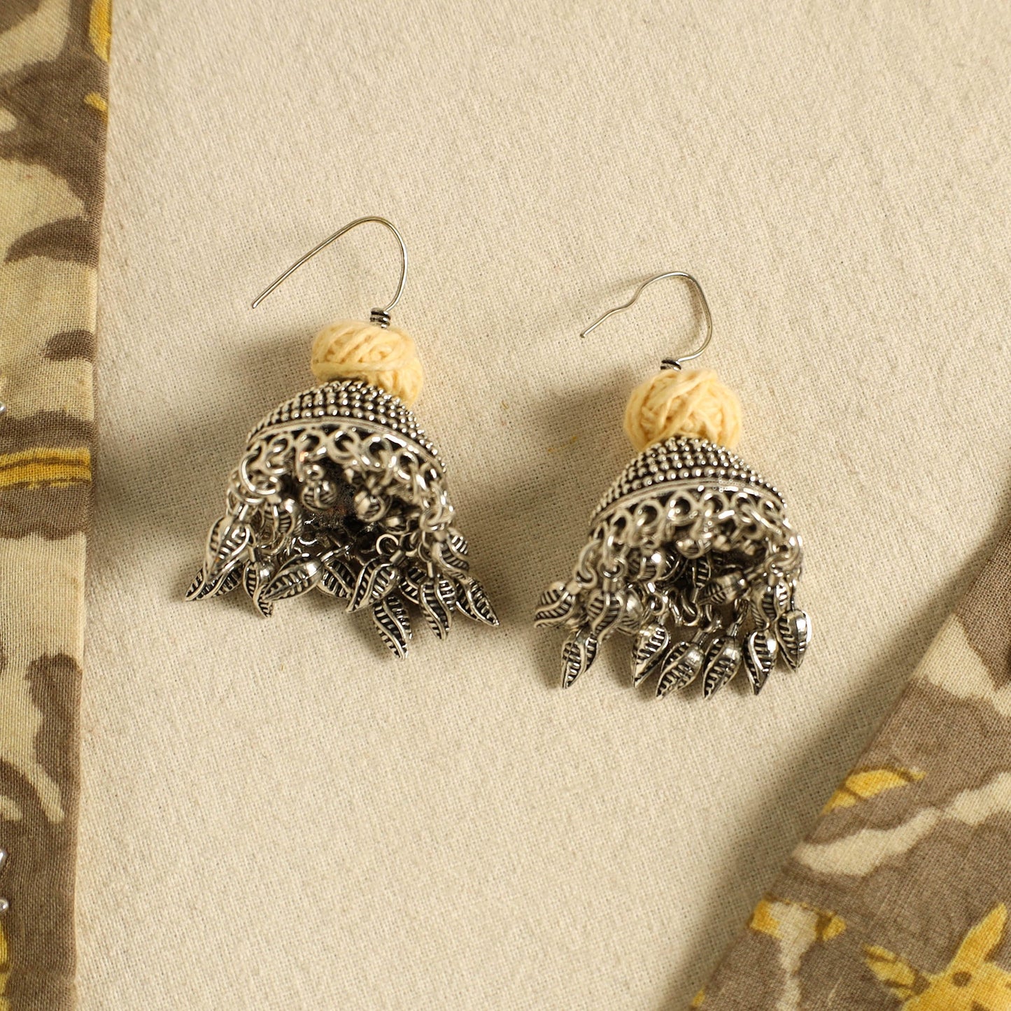 Brown - fabart german silver necklace set 15 - handcrafted