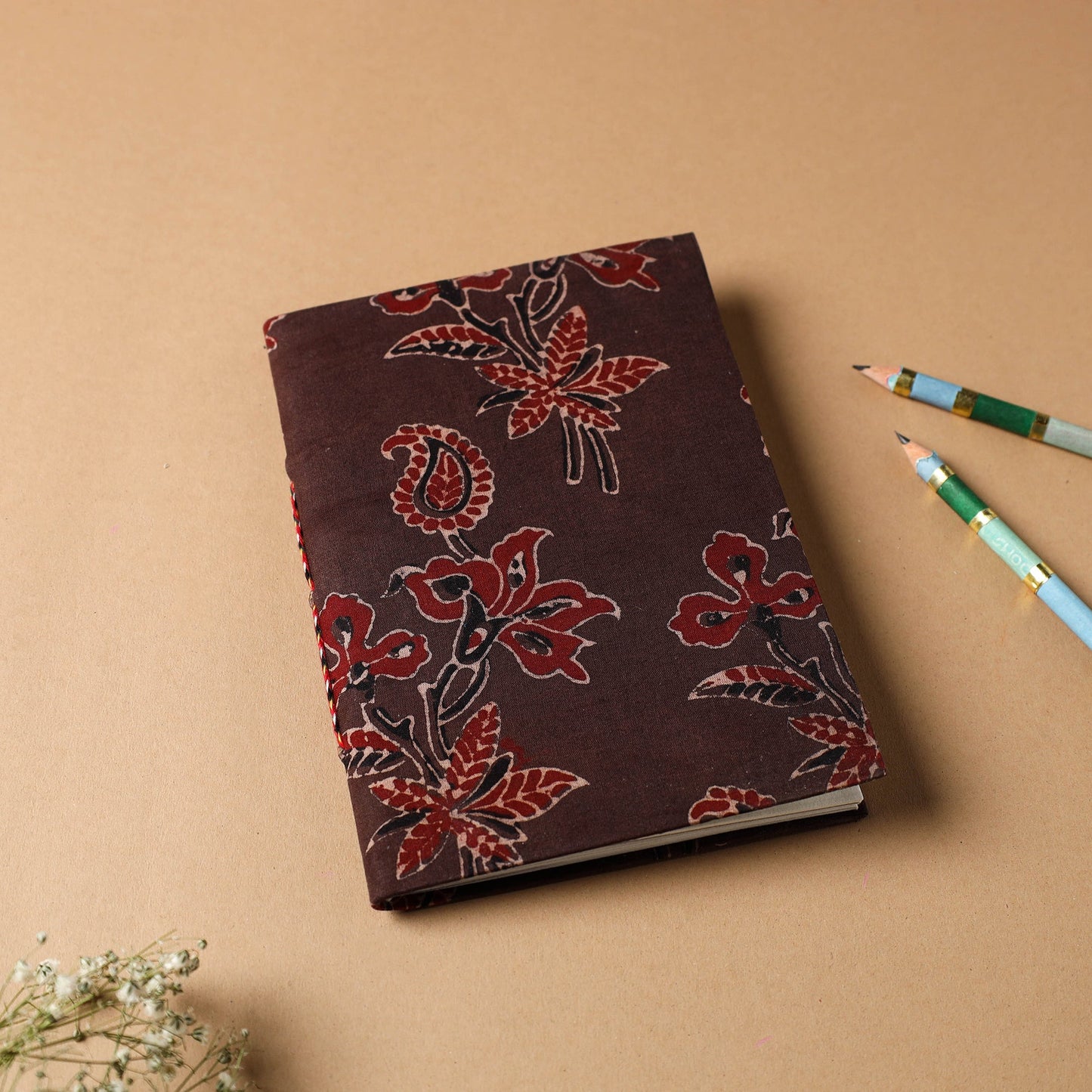 Ajrakh Fabric Cover Handmade Paper Notebook