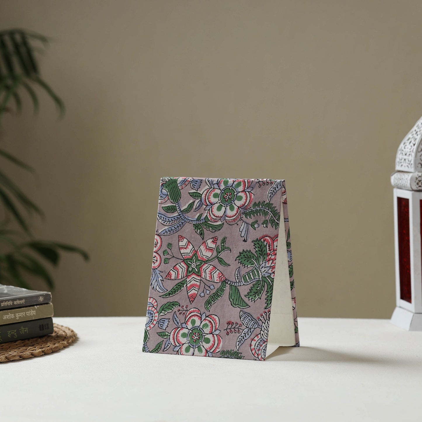 Brown - fabric embellished handmade photo frame (8 x 6 in)