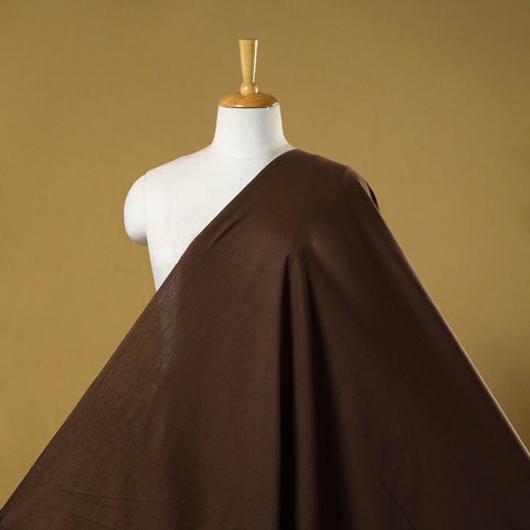 Brown - flex cotton prewashed plain fabric 08 - handcrafted