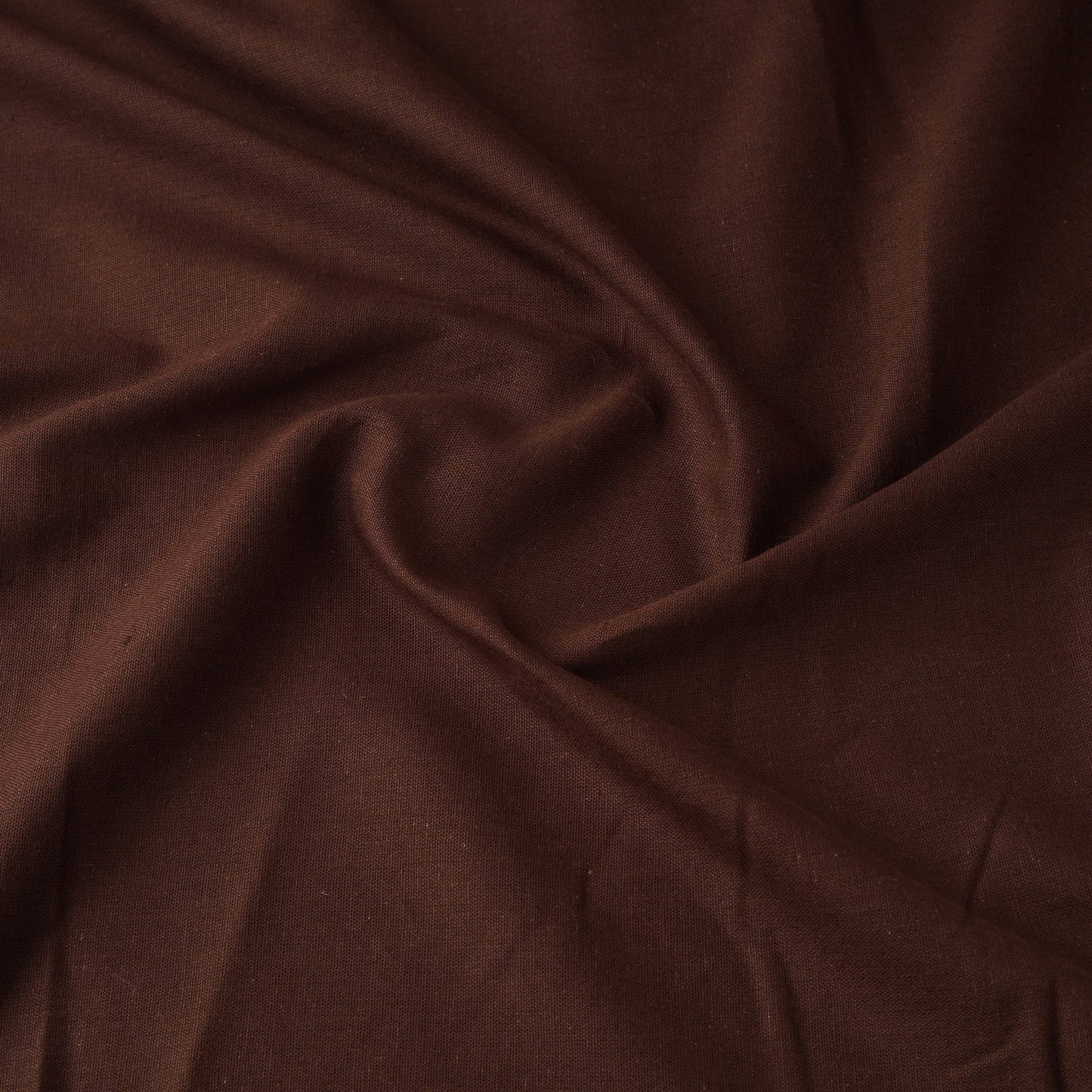 Brown - flex cotton prewashed plain fabric 18 - handcrafted