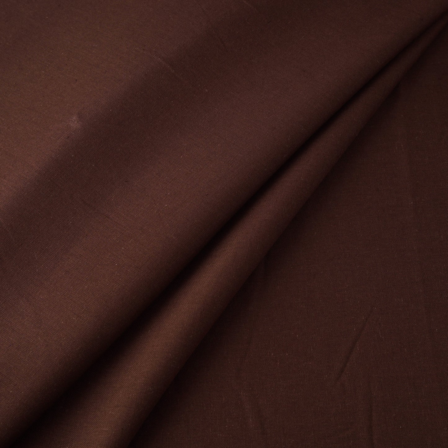 Brown - flex cotton prewashed plain fabric 18 - handcrafted