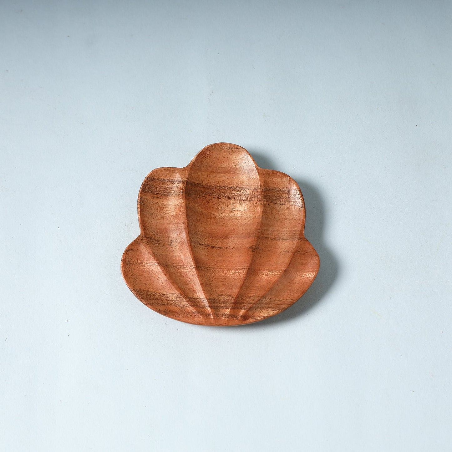 Brown Handcarved Natural Neem Wooden Serving Tray