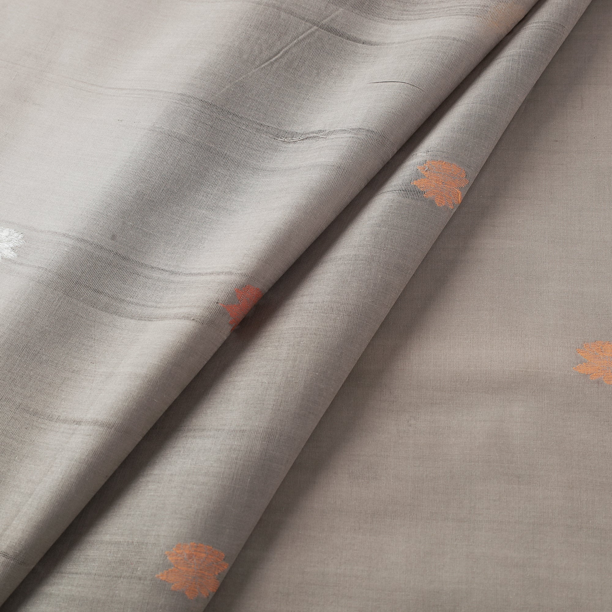 Buy Godavari Jamdani Multicolor Lotus Thread Buti Handloom Cotton Fabric Online at iTokri.com