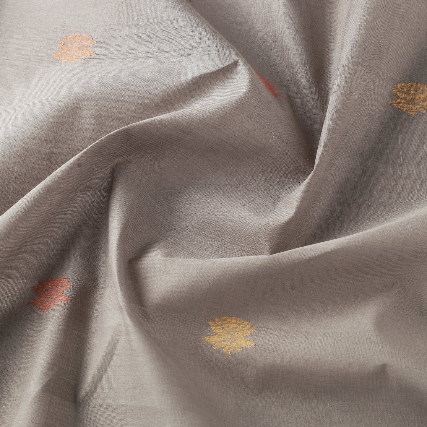 Buy Godavari Jamdani Multicolor Lotus Thread Buti Handloom Cotton Fabric Online at iTokri.com