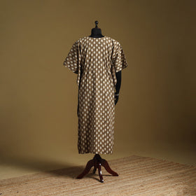 Hand akola long kaftan with tie-up waist 07 - handcrafted