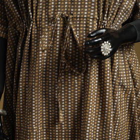 Hand akola long kaftan with tie-up waist 12 - handcrafted