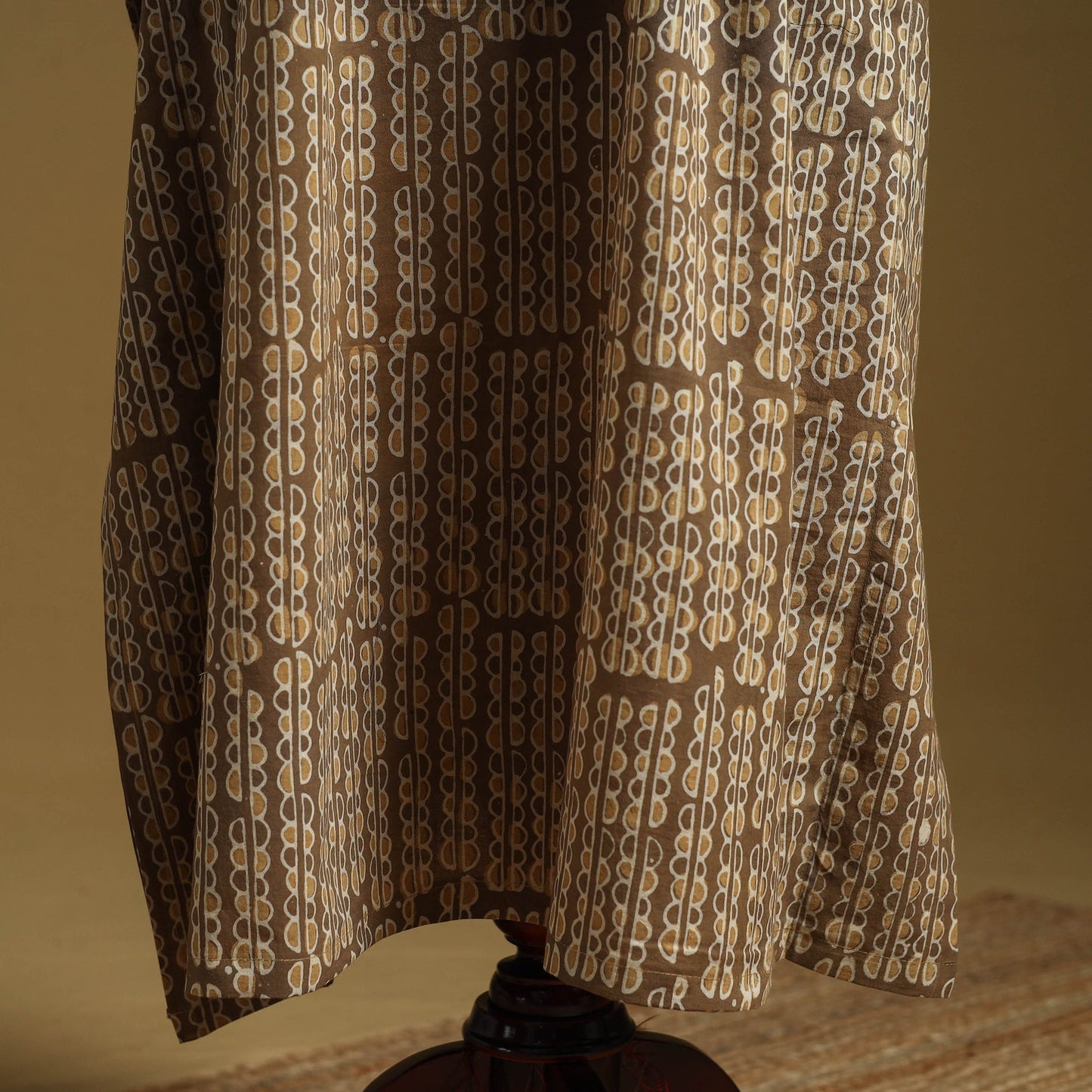 Hand akola long kaftan with tie-up waist 17 - handcrafted