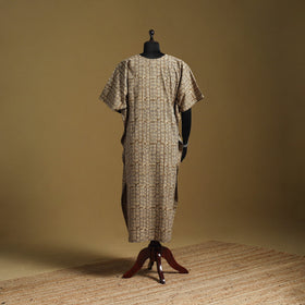 Hand akola long kaftan with tie-up waist 17 - handcrafted