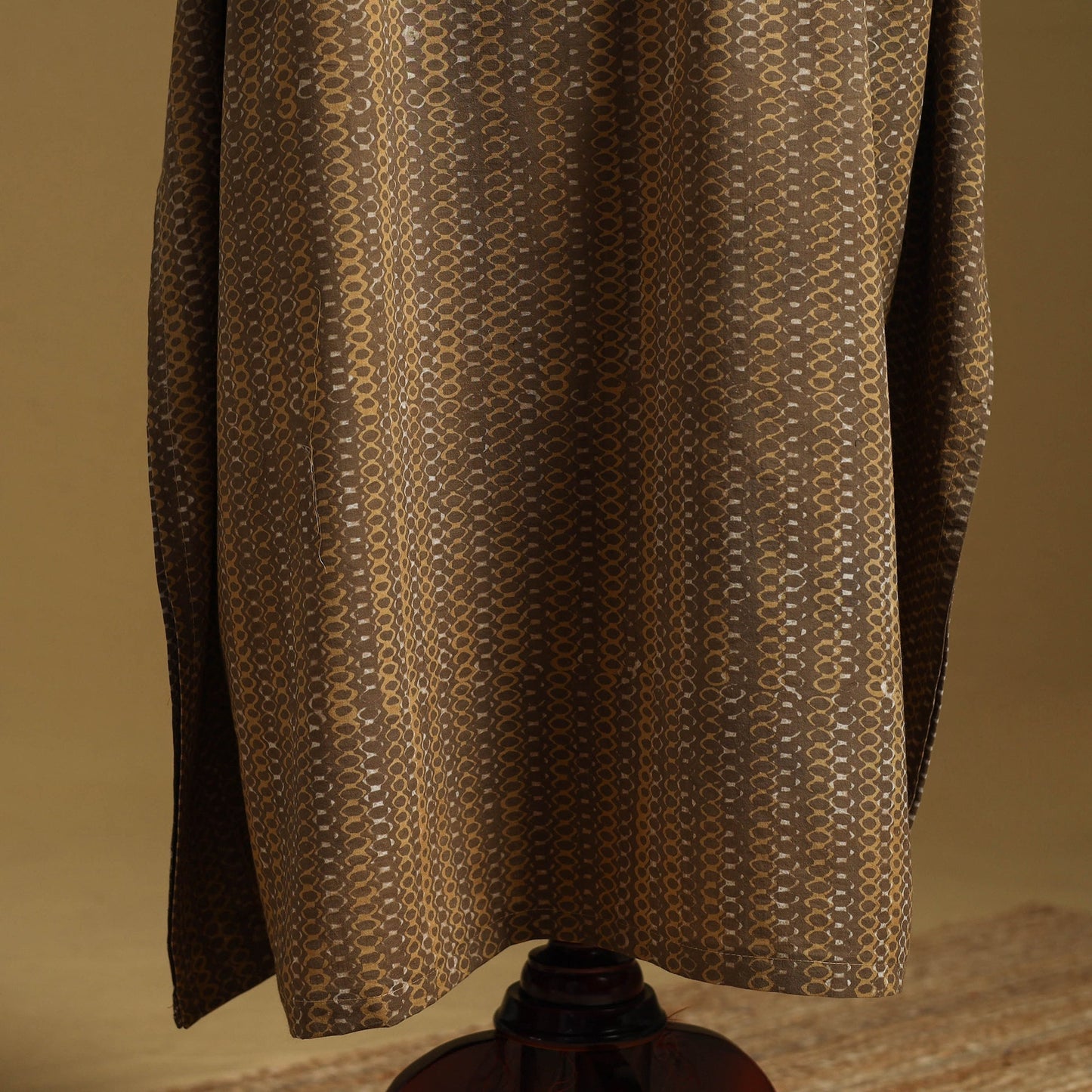 Hand akola long kaftan with tie-up waist 19 - handcrafted