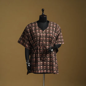 Hand akola short kaftan with tie-up waist 24 - handcrafted