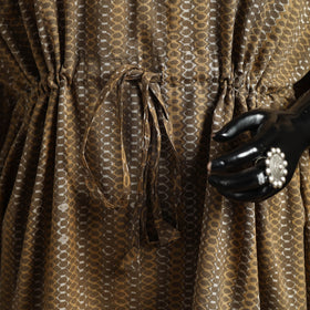 Hand akola short kaftan with tie-up waist 27 - handcrafted