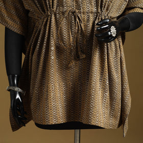 Hand akola short kaftan with tie-up waist 27 - handcrafted