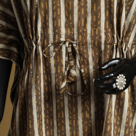 Hand akola short kaftan with tie-up waist 31 - handcrafted