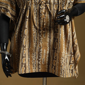 Hand akola short kaftan with tie-up waist 32 - handcrafted