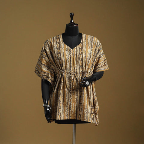 Hand akola short kaftan with tie-up waist 32 - handcrafted