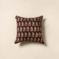 Brown - hand batik cotton cushion cover 74 - handcrafted
