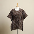 Buy Brown Hand Batik Print Cotton Kaftan
