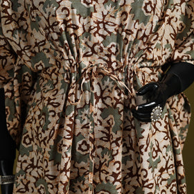 Hand batik cotton medium kaftan 34 - handcrafted