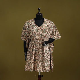 Hand batik cotton medium kaftan 34 - handcrafted