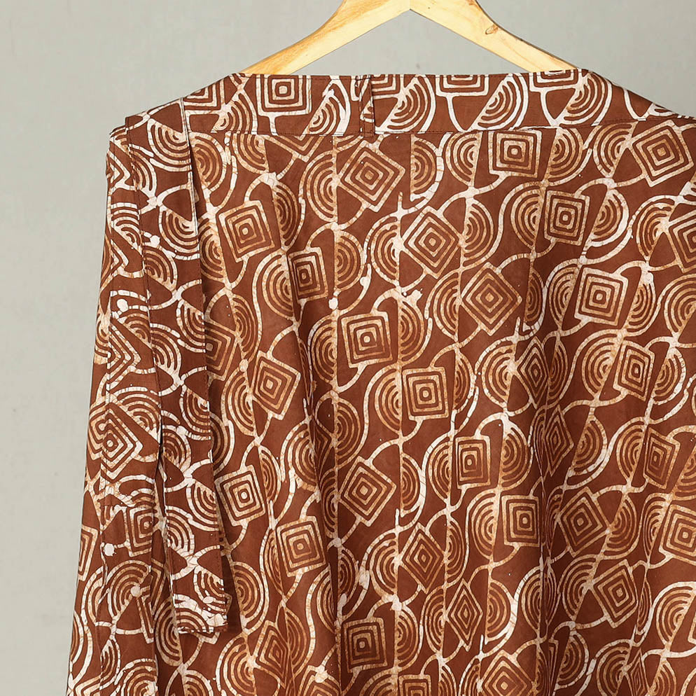 Hand Batik Print Cotton Wrap Around Skirt 24