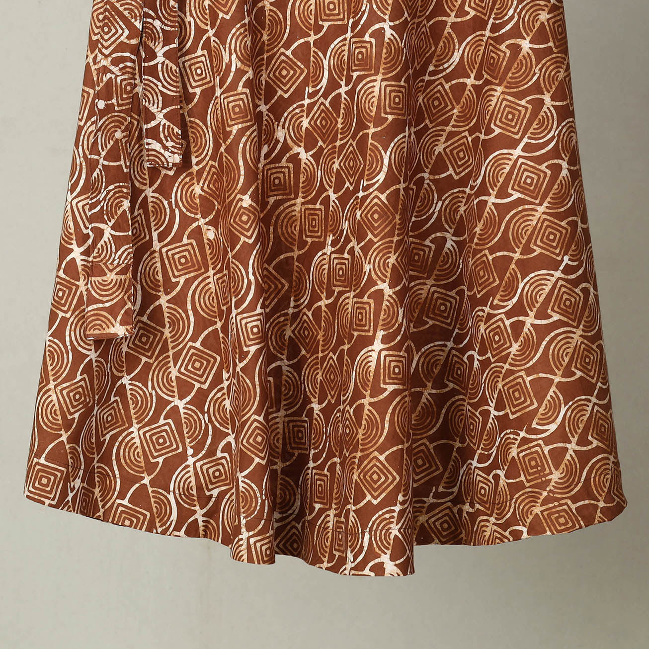 Hand Batik Print Cotton Wrap Around Skirt 24