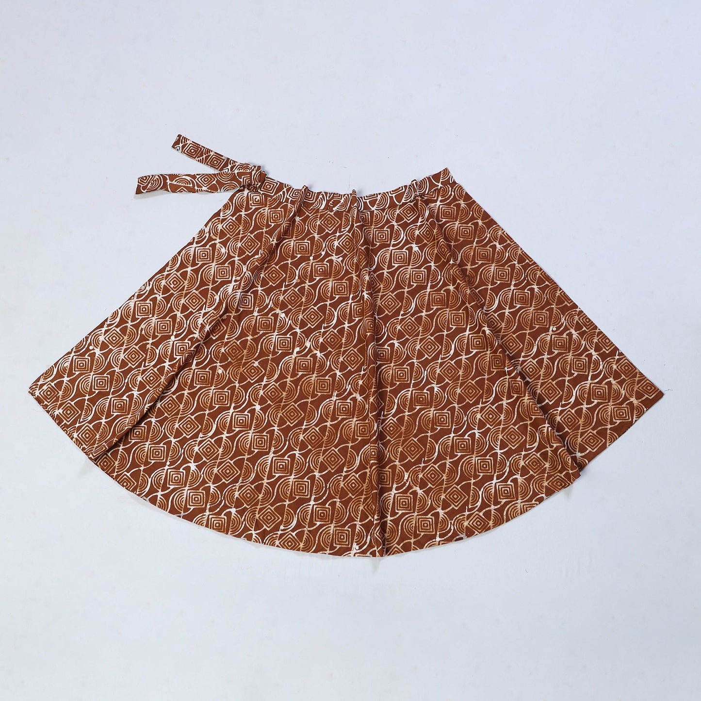 Hand Batik Print Cotton Wrap Around Skirt 24