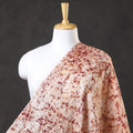  Maroon Cotton Hand Batik Print Fabric
