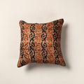Brown Hand Batik Printed Cotton Cushion Cover