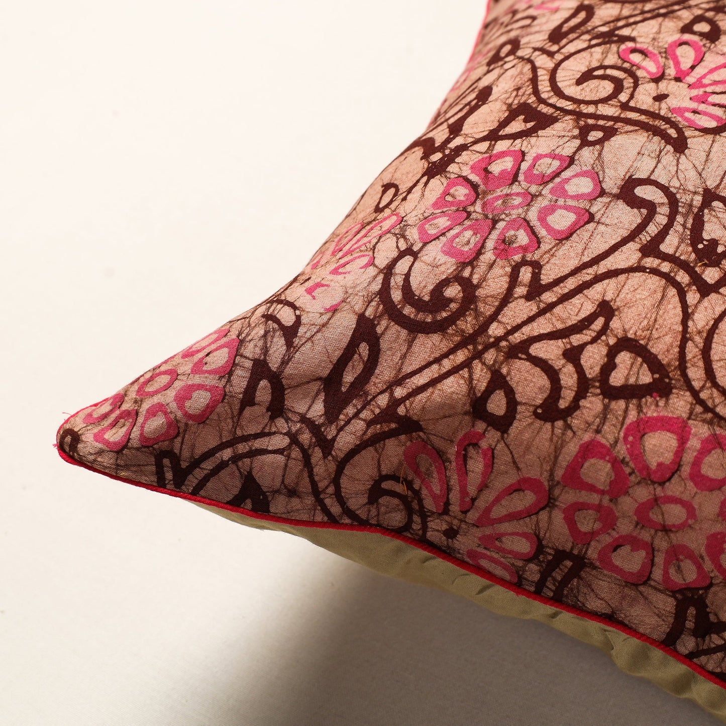  Hand Batik Printed Cotton Cushion Cover 