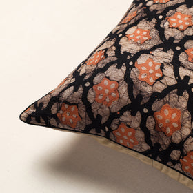  Brown Hand Batik Printed Cotton Cushion Cover
