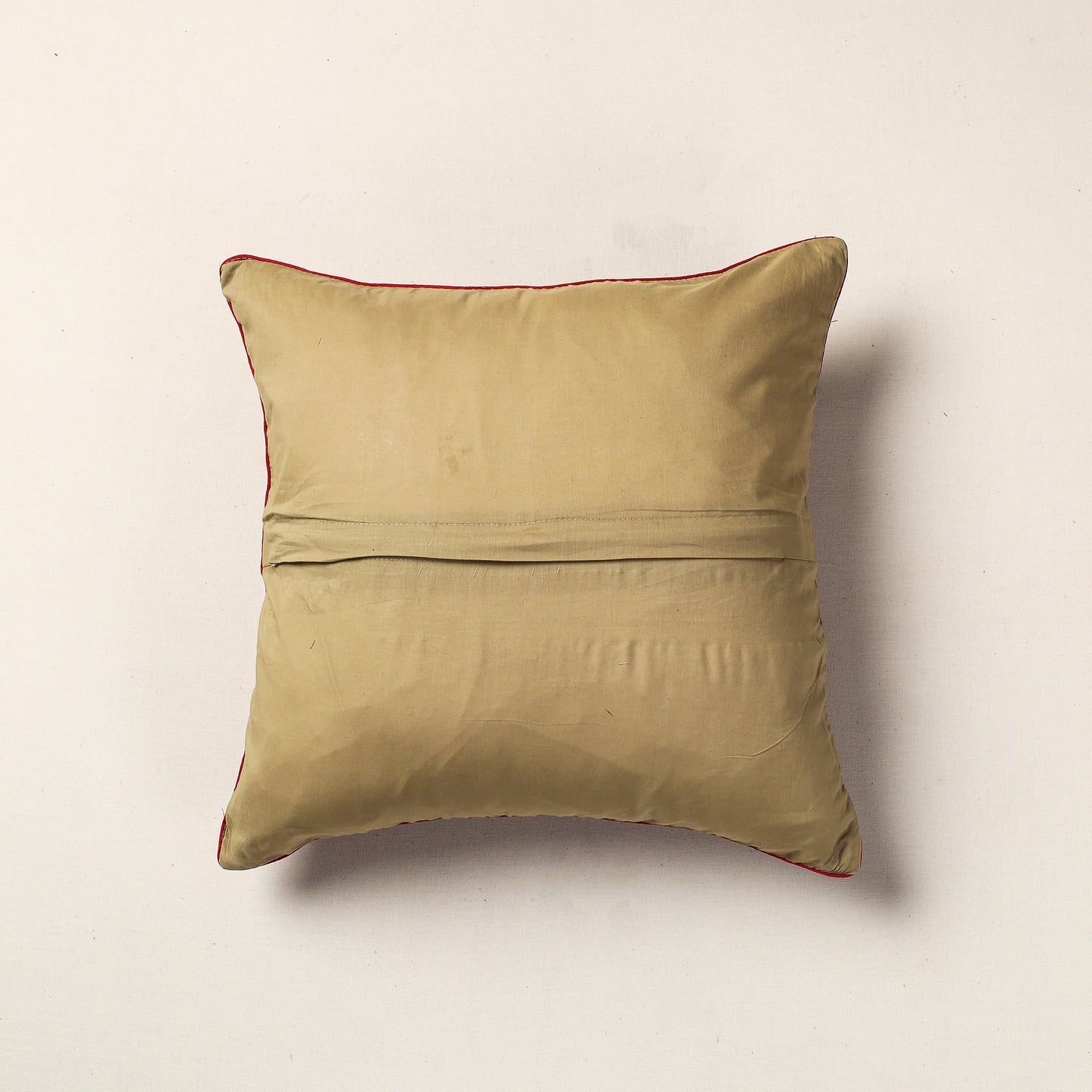 Brown Hand Batik Printed Cotton Cushion Cover