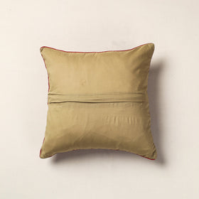 Brown Hand Batik Printed Cotton Cushion Cover