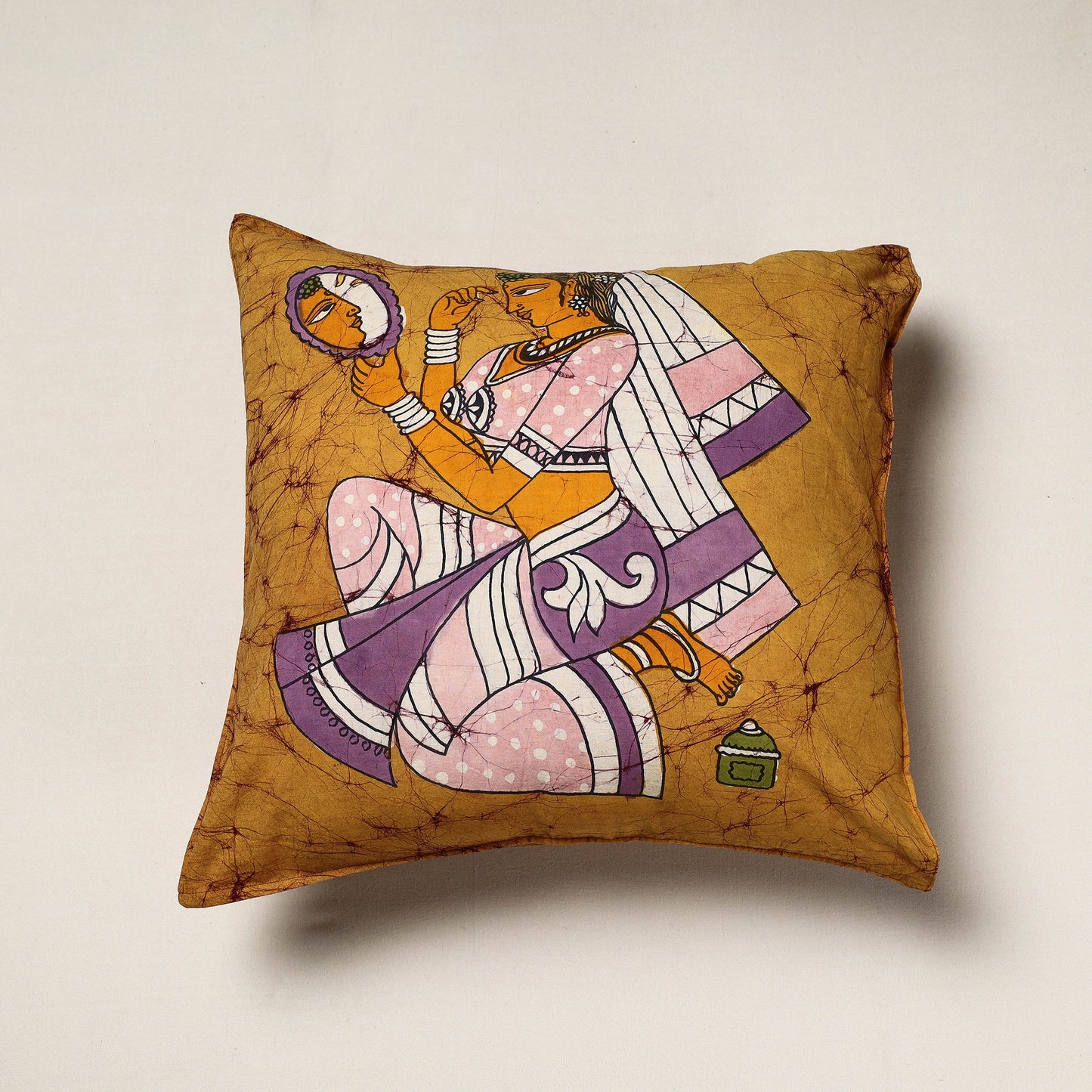 Buy Hand Batik Printed Pure Cotton Cushion Cover Online at iTokri.com