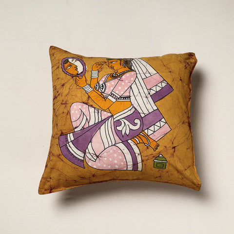 Buy Hand Batik Printed Pure Cotton Cushion Cover Online at iTokri.com