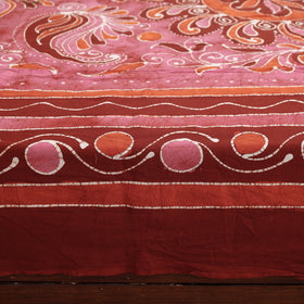 Buy Hand Batik Printed Cotton Double Bed Cover with Pillow Covers Online at iTokri.com