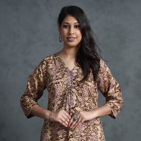 Buy Hand Batik Printed Cotton Kurta for Women
