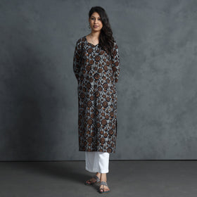 Buy Hand Batik Printed Cotton Kurta for Women