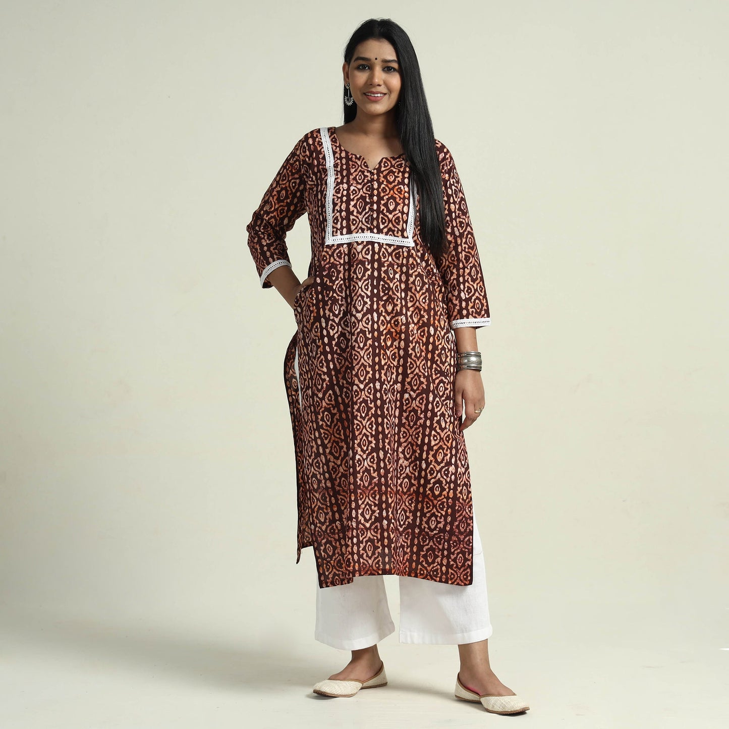 Batik Kurta with Palazzo Set
