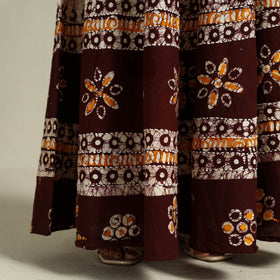 Buy Hand Batik Print Running Stitch Cotton Long Skirt